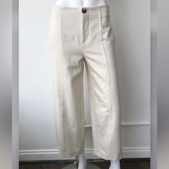 Vince High Waist Utility Pants in Flax - Picture 3 of 8